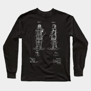 life saving and swimming apparatus Vintage Patent Hand Drawing Long Sleeve T-Shirt